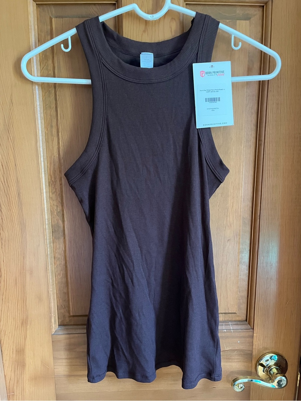 Born Primitive Women's Ribbed Tank Top - Dark Brown